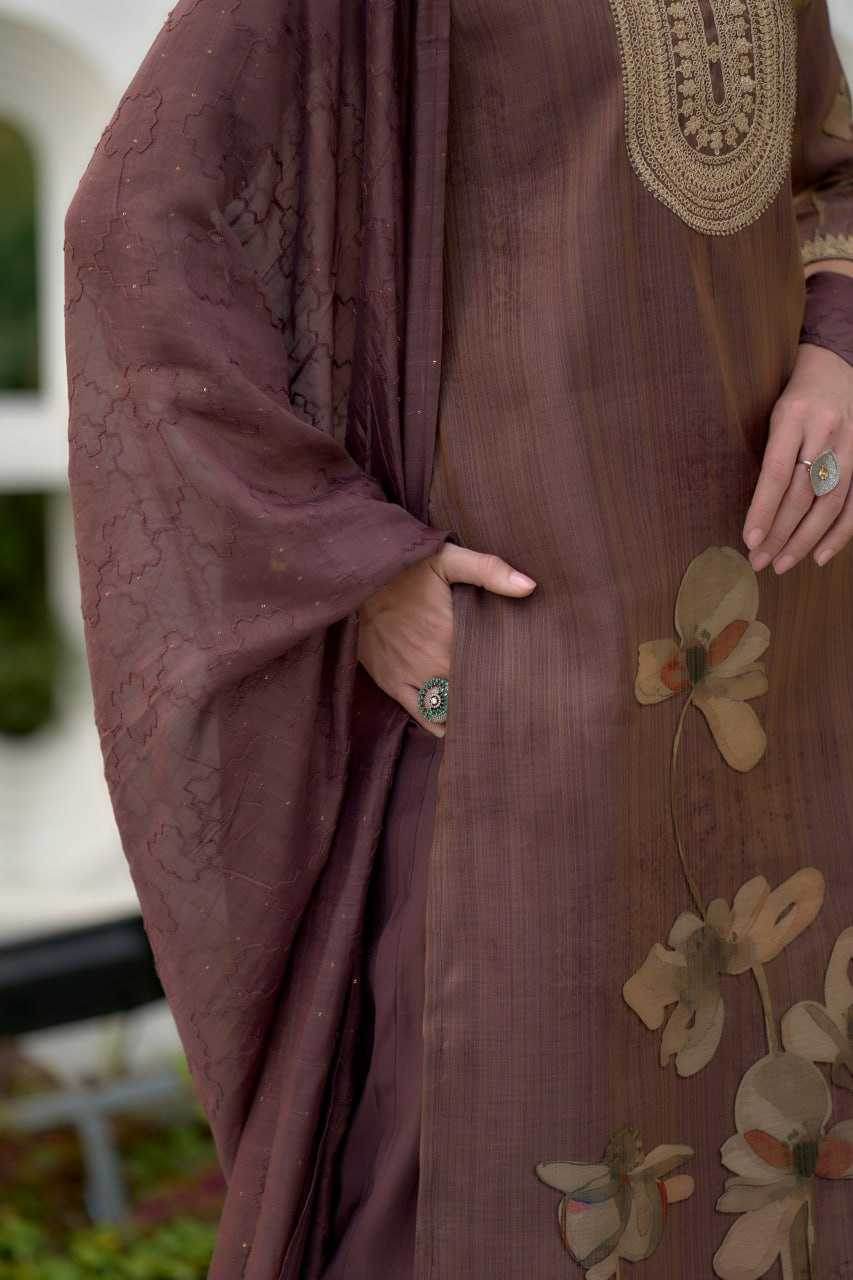 Tissue Ethnic Embroidered Kurti - MYLUXURY LANE ENTERPRISE
